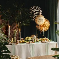 Palloncino in Foil 20" Sfera Stampato Zebra "Animals Zebra Print" Animal Print "Safari"
