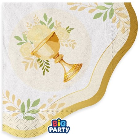 Tovagliolino di Carta 25x25cm per Prima Comunione "Holy" 16pz