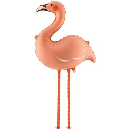 Palloncino in Foil 33" Pet Walker Fenicottero Pesco Satinato Festa Tema Fenicottero "Flamingo"