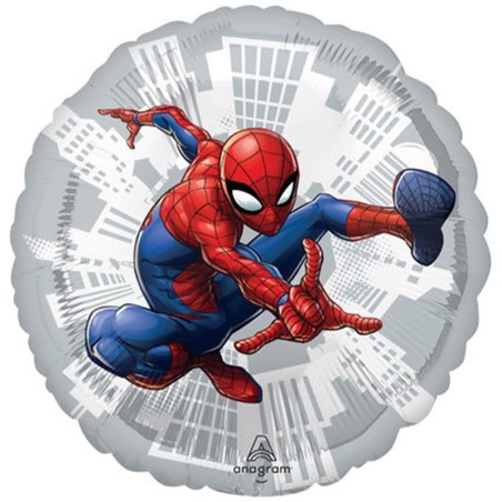 Palloncino in Foil 18" Spider-Man Argento Metallizzato Spider-Man