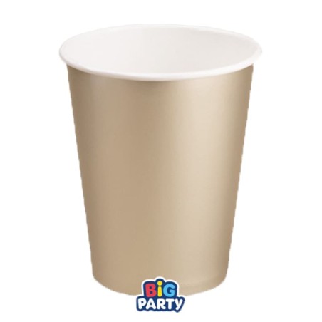 Bicchiere di Carta 250ml Wavy Champagne Satinato 6pz
