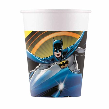 Bicchiere di Carta 200ml con Batman Rogue Rage 8pz Batman