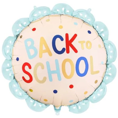 Palloncino in Foil 31" con Merletto per il Rientro a Scuola "Back To School" Scuola