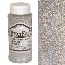 Glitter per Palloncino Argento 100gr Glitter Oaktree