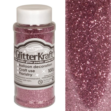 Glitter per Palloncino Rosa Antico 100gr Glitter Oaktree