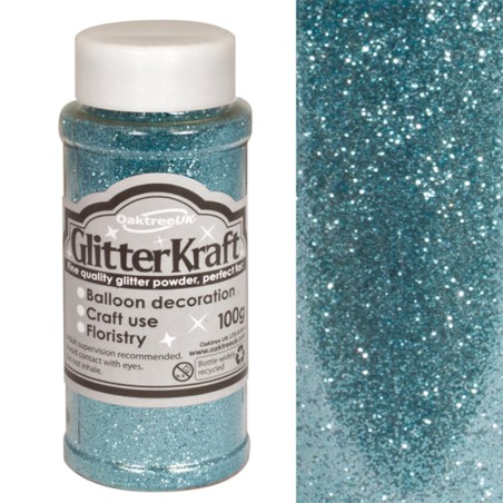 Glitter per Palloncino Celeste 100gr Glitter Oaktree