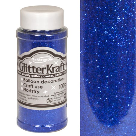 Glitter per Palloncino Blu 100gr Glitter Oaktree