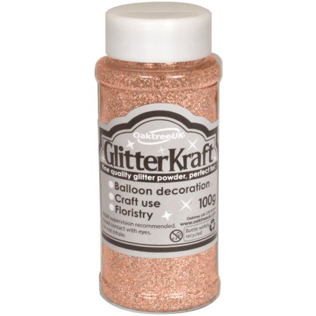 Glitter per Palloncino Rose Gold 100gr Glitter Oaktree