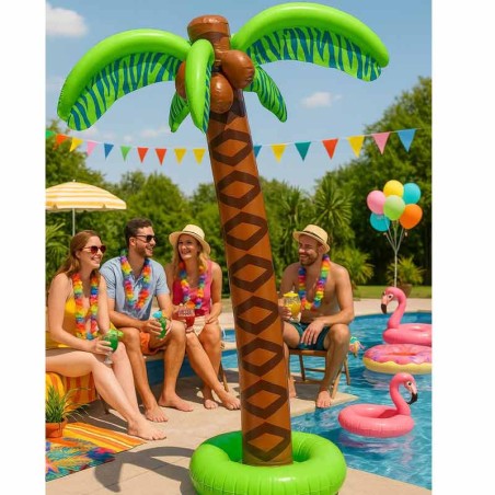 Decorazione Palma Tropicale Gonfiabile per Festa Estiva 180cm Tucano "Toucan"