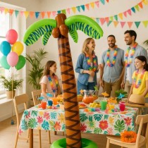 Decorazione Palma Tropicale Gonfiabile per Festa Estiva 180cm Tucano "Toucan"