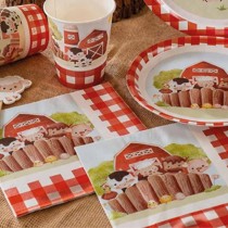 Tovagliolo di Carta 33x33cm Animali della Fattoria "Little Farm" 16pz Fattoria