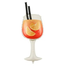 Palloncino in Foil 45" Super Shape Calice Cocktail Drink "Spritz" Food & Drink