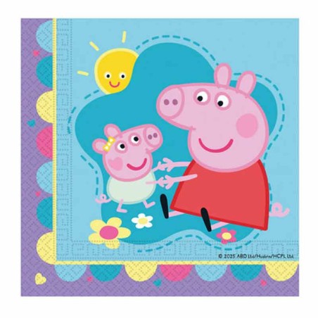 Tovagliolo di Carta 33x33cm con Peppa Pig Made With Love 20pz Peppa Pig