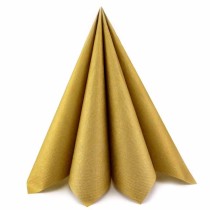Tovagliolo di Carta 33x33cm Oro Metallizzato 20pz Oro "Gold"