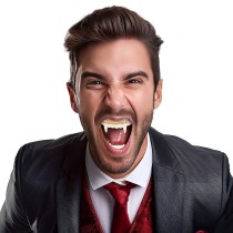 Denti da Vampiro Conte Dracula 2pz Accessori Persona Halloween