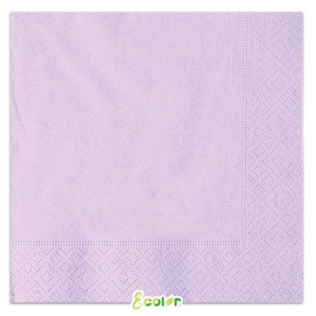Tovagliolo di Carta 33x33cm Ecolor Lilla 40pz Lilla "Lilac"