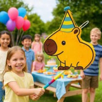 Pignatta in Cartoncino Rigido sagomata Capibara Party "Pinata" Pignatte Fantasia