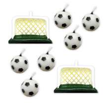 Candelina Pallone da Calcio 6pz + Porte 2pz Calcio