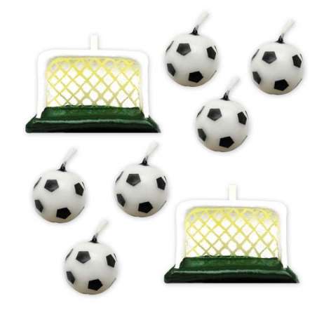 Candelina Pallone da Calcio 6pz + Porte 2pz Calcio