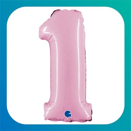 Palloncini in Foil a forma di Numero rosa 14 " (35 cm)