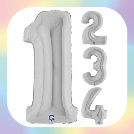 Numeri 40" Argento "Silver"