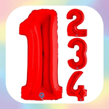 Numeri 40" Rosso "Red"