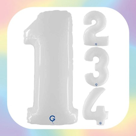 Numeri 40" Bianco "White"
