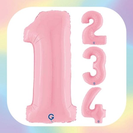 Numeri 40" Rosa "Pastel Pink"