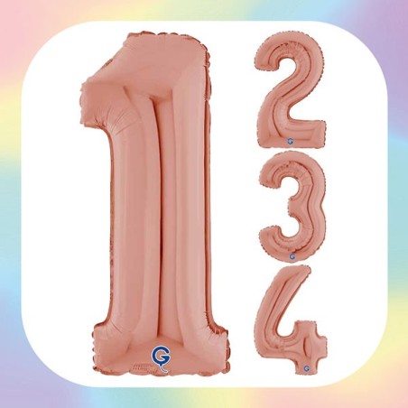 Palloncino in Foil 14" Lettera "?" Rose Gold