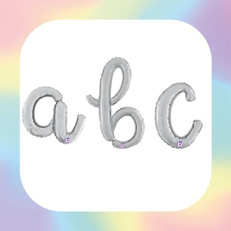 Lettere Corsivo 14" Argento "Silver"