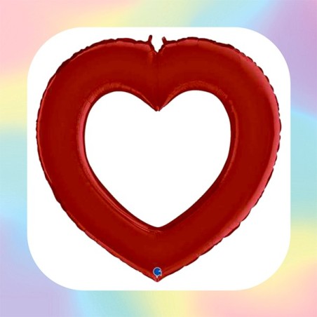 Palloncino in Foil 41" Cuore Rose Gold "Linky Heart"
