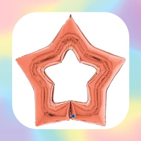 Palloncino in Foil 48" Stella Arcobaleno Linky Star Opal Rainbow