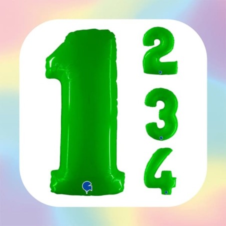 Numeri 40" Verde Fluo"Hot Lime Fluo"