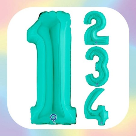 Palloncino in Foil 14" Numero Tiffany | Balloon Party