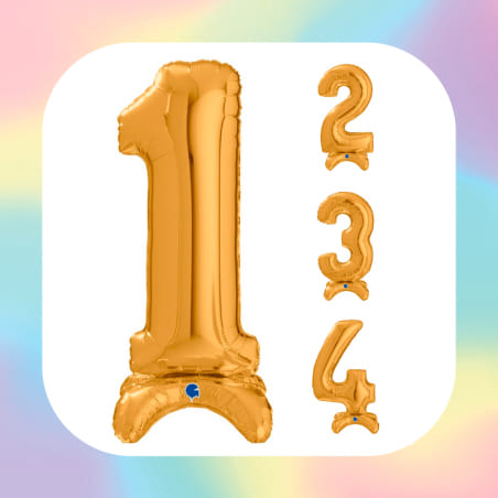 Numeri Standups 25" Oro "Gold"