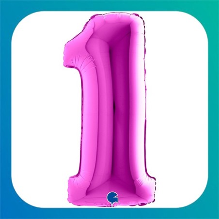 Palloncini Grandi a forma di Numero viola da 40" (102cm)