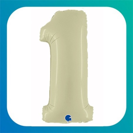 Palloncini in Foil a forma di Numero Verde Oliva da 40"
