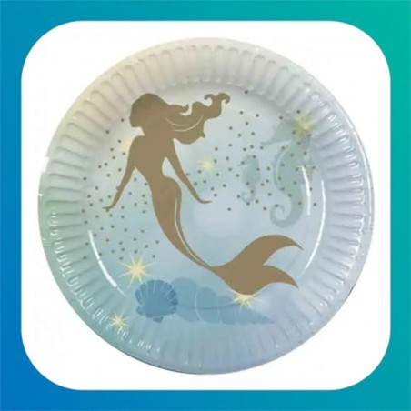 Coordinato Tavola Sirena "Gold Mermaid" | Balloon Party