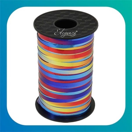 Nastrino Arcobaleno Metallizzato 5mm x 225mt | Balloon Party