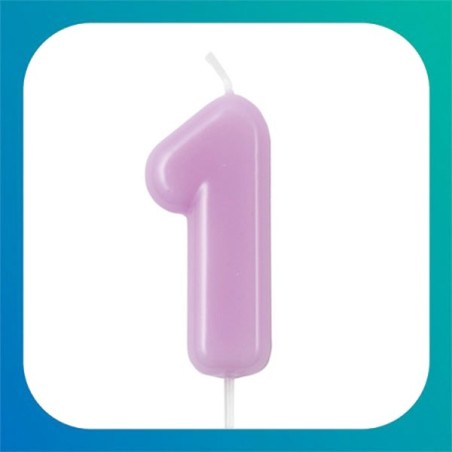 Candeline compleanno color malva