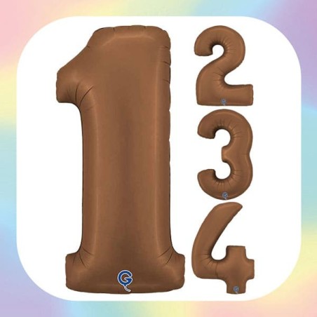 Numeri 40" Cioccolato "Satin Chocolate"