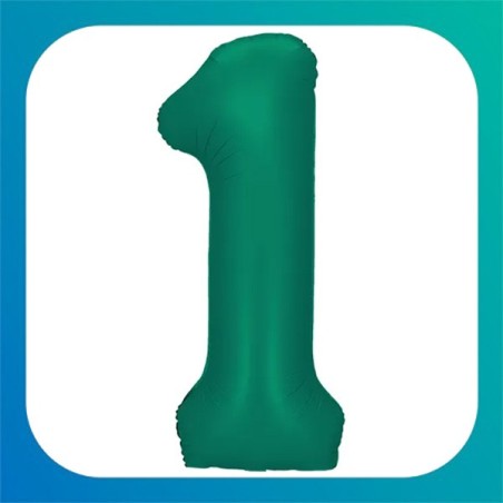 Serie di Numeri Color Verde Smeraldo