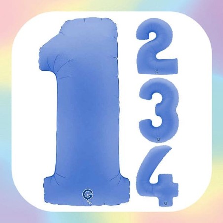 Numeri 40" Blu Loto "Soft Matte Lotus Blue"