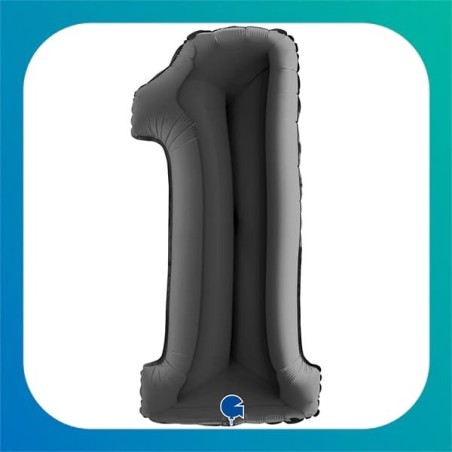 Palloncini Grandi a forma di Numero nero da 40" (102cm)