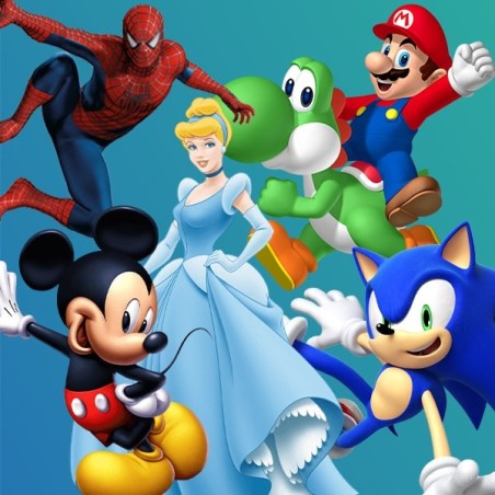 Addobbi e decorazioni per compleanni e feste a tema personaggi