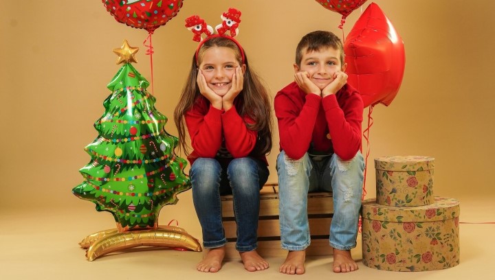 30 Cornici Natalizie In Feltro Glitterato Per Albero – Rettangolari E Tonde, Decorazioni Fai Da Te - 6