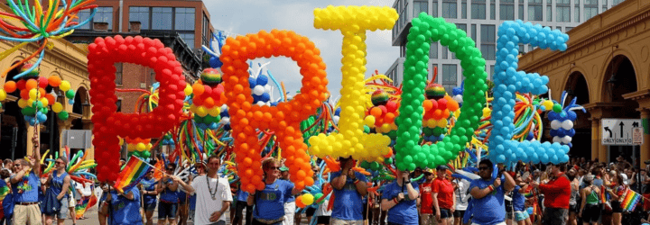 Pride Decorations – 6 palline arcobaleno a nido d'ape da appendere a forma di cuore, forniture per il mese del Gay Pride LGBT, decorazioni per feste e matrimoni