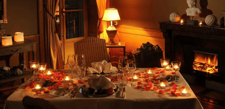 Centrotavola regalo di San Valentino in scatola di legno a forma di