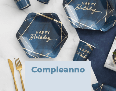 cordinati tavola e accessori per compleanni